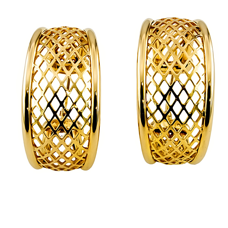 9ct gold 5.5g Hoop Earrings